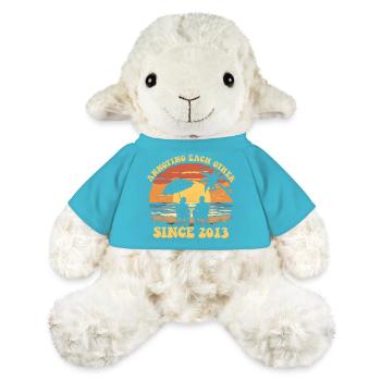 Nous nous embêtons les uns les autres depuis 2013 - Mouton en peluche Annika MiniFeet® - bleu outremer - Devant