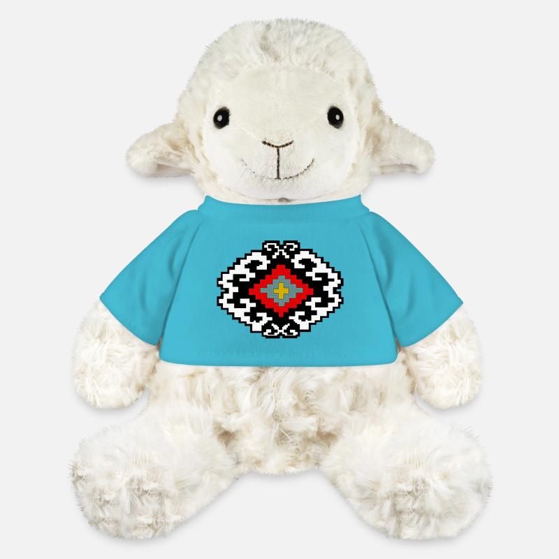 Ethno Chick - Slawischen Folklore - Serbien - MiniFeet® Schaf Annika - Atollblau