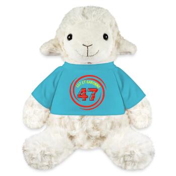 Lot et garonne - Mouton en peluche Annika MiniFeet® - bleu outremer - Devant