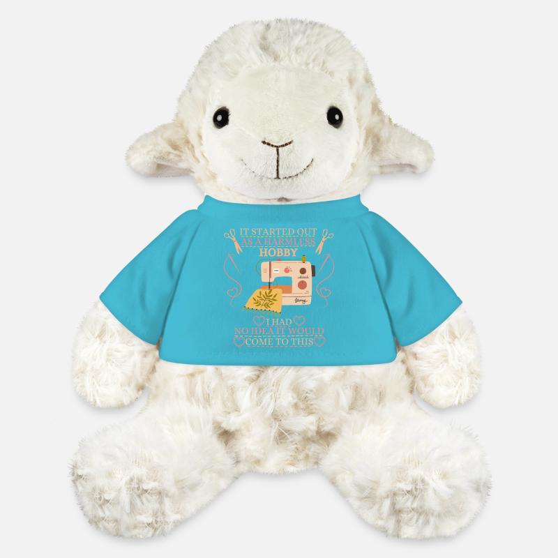 It Started Out As A Harmless Hobby Quilting - MiniFeet® Sheep Annika - atoll blue
