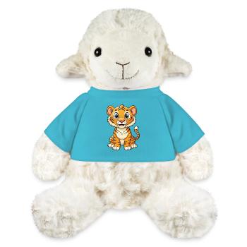 Bengal Tiger Cartoon Figur Kawaii Clipart - MiniFeet® Schaf Annika - Atollblau - Vorne