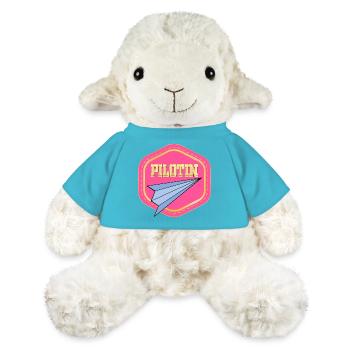 LUFTFAHRT PILOTIN - PAPIERFLIEGER - MiniFeet® Schaf Annika - Atollblau - Vorne