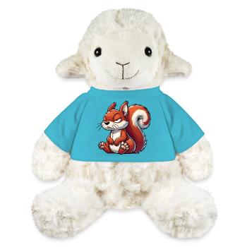 Eichhörnchen Eichhorn Eichhörnchenliebhaber Nager - MiniFeet® Schaf Annika - Atollblau - Vorne