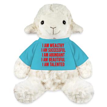 You are amazing - Affirmations - MiniFeet® Sheep Annika - atoll blue - Front