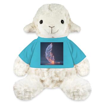 Ethereal Feather Luminous – Symbol of Light - MiniFeet® Sheep Annika - atoll blue - Front