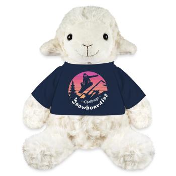 Snowboarder Silhouette über Berg Sonnenuntergang - MiniFeet® Schaf Annika - French Navy - Vorne