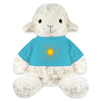 Benidorm Sunburst Circle Logo Badge - MiniFeet® Sheep Annika - atoll blue - Front