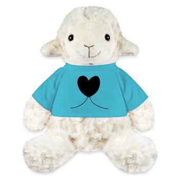 Herz symbol Liebe form - MiniFeet® Schaf Annika - Atollblau - Vorne