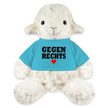 Gegen rechts - MiniFeet® Schaf Annika - Atollblau - Vorne