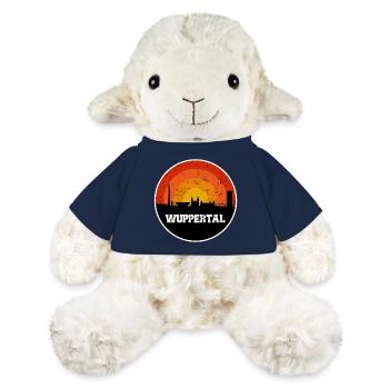 Wuppertal Skyline (Lumières éteintes) - Mouton en peluche Annika MiniFeet® - bleu marine - Devant