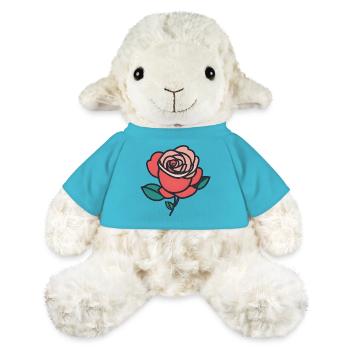 Blooming Beauty: Rose Illustration - MiniFeet® Sheep Annika - atoll blue - Front