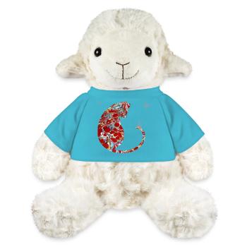 Chat avec Papillon E 251 - Mouton en peluche Annika MiniFeet® - bleu outremer - Devant