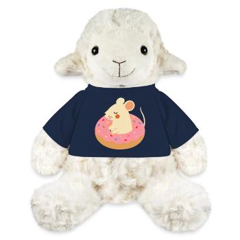 Süße Maus im Donut – Verspieltes Tiermotiv - MiniFeet® Schaf Annika - French Navy - Vorne