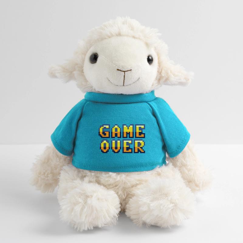 Game Over retrogaming vintage pixels Mouton en peluche Annika MiniFeet®