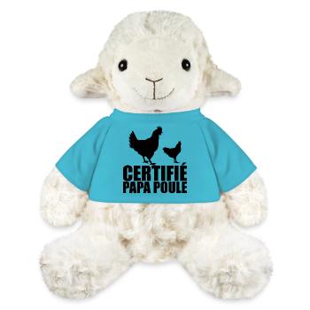 Meilleur Papa | Certifié Papa Poule - Mouton en peluche Annika MiniFeet® - bleu outremer - Devant