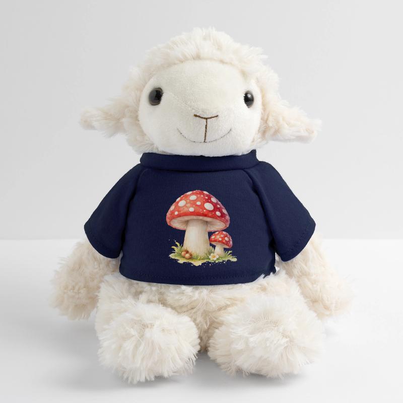 Toadstool Illustration Red Mushroom Nature Motif MiniFeet® Sheep Annika