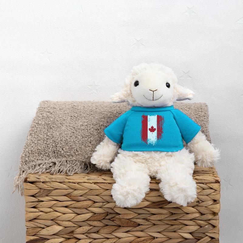 Grunge Canada Drapeau Érable Art Mouton en peluche Annika MiniFeet®