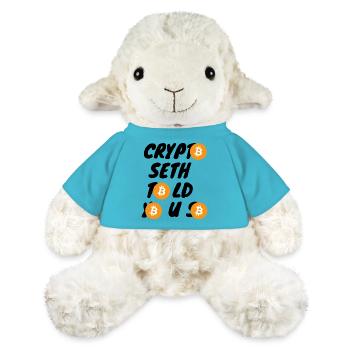 Krypto Crypto Seth told you so BTC Bitcoin - MiniFeet® Schaf Annika - Atollblau - Vorne