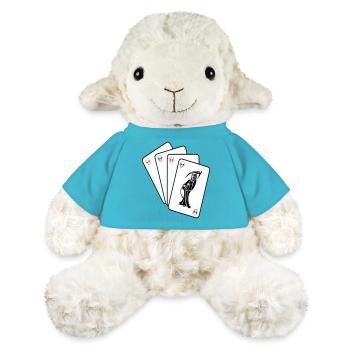 Grim Reaper Cards - MiniFeet® Sheep Annika - atoll blue - Front