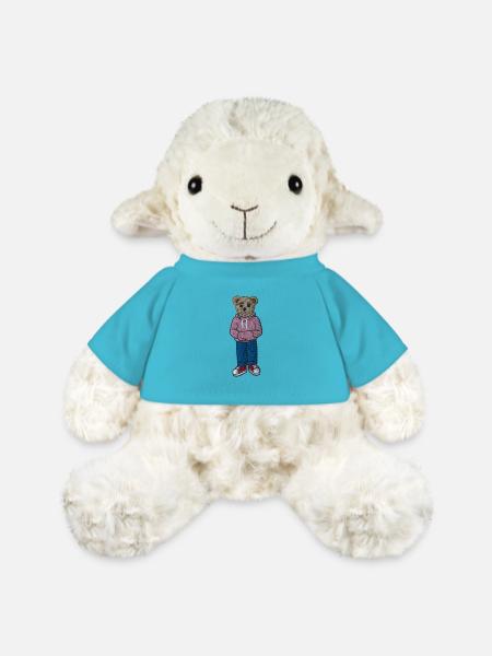 Teddybär 8 - MiniFeet® Schaf Annika - Atollblau