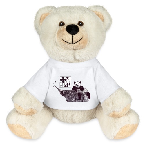 Panda 5x5 Seki - MiniFeet® RecycelBär® Teddy Bear Cream