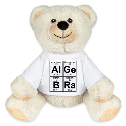 Al-Ge-B-Ra (algebra) - Full - MiniFeet® RecycelBär® Teddy Bear Cream