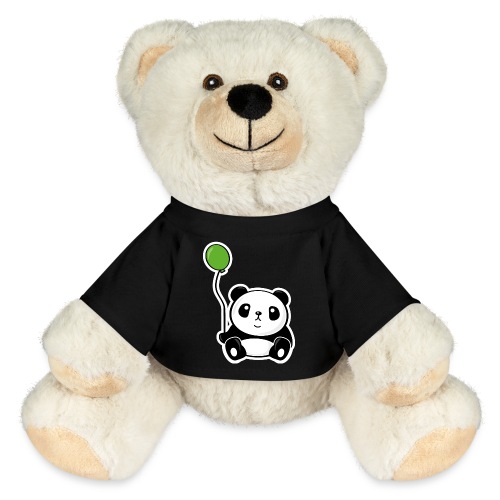 Panda mit Luftballon - MiniFeet® RecycelBär® Creme