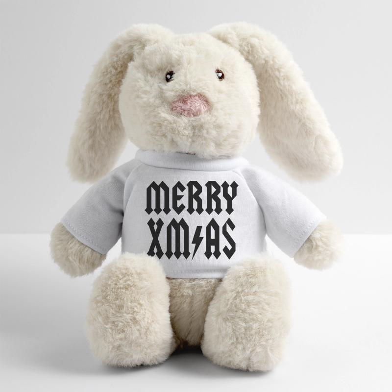 Noël Lapin en peluche recyclé MiniFeet® Crème