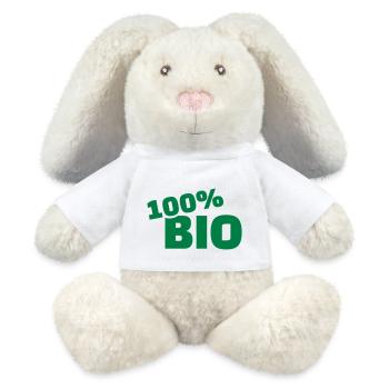 100% Bio - MiniFeet® RecycelHase® Creme - Weiß - Vorne