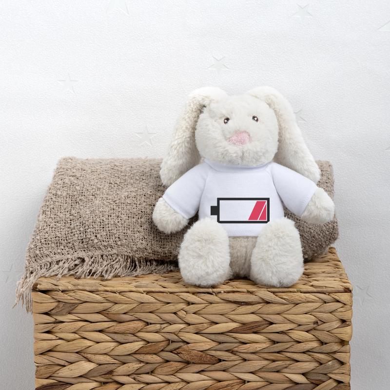 Battery empty MiniFeet® RecycelHase® Bunny Cream
