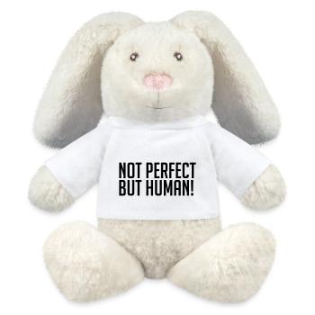 Not Perfect But Human! - MiniFeet® RecycelHase® Creme - Weiß - Vorne