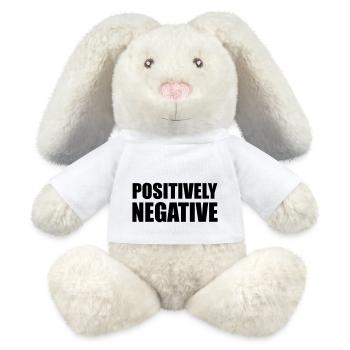 POSITIVEMENT NÉGATIF - Lapin en peluche recyclé MiniFeet® Crème - blanc - Devant