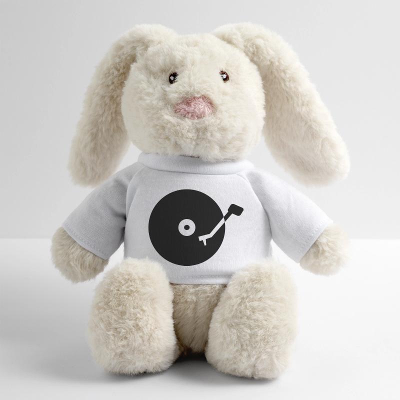 Turntable Disque Lapin en peluche recyclé MiniFeet® Crème