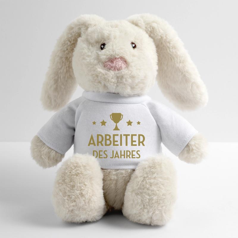 Arbeiter - Arbeiterin - Arbeit - Gewerkschaft MiniFeet® RecycelHase® Creme