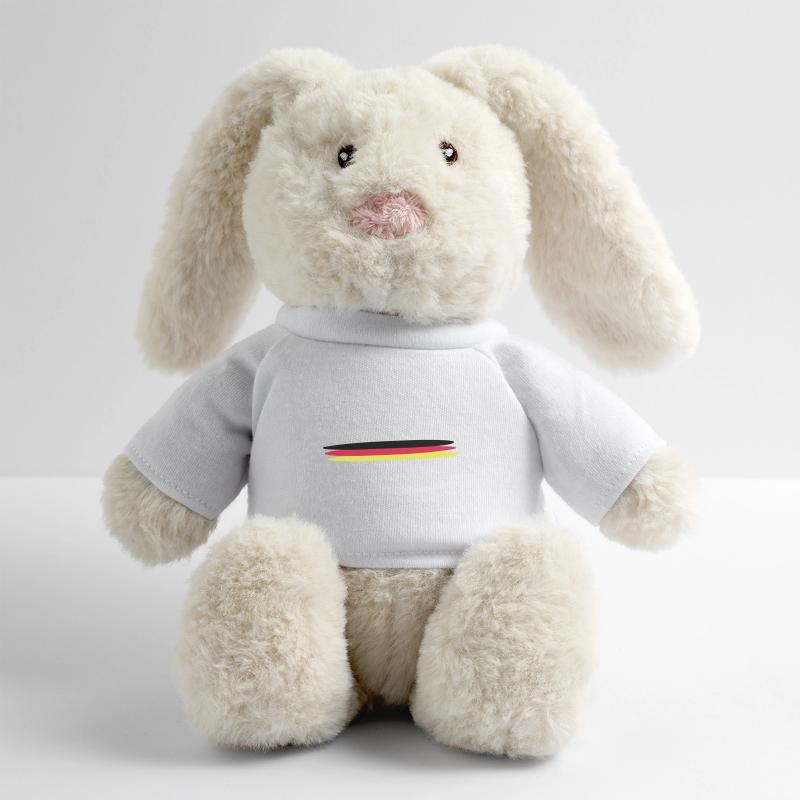 Drapeau de l’Allemagne Lapin en peluche recyclé MiniFeet® Crème