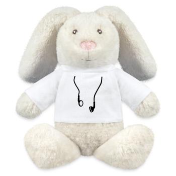 Headphones - MiniFeet® RecycelHase® Bunny Cream - white - Front