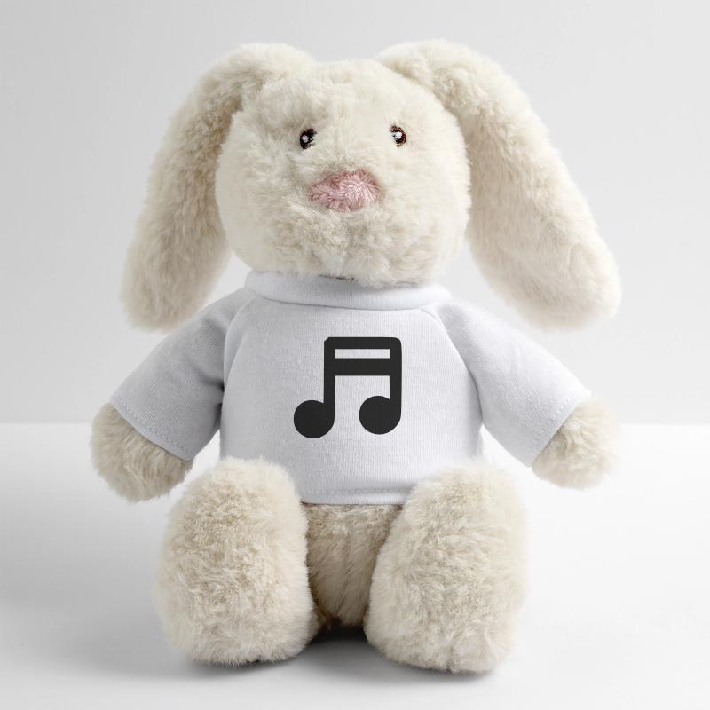 Musical note MiniFeet® RecycelHase® Bunny Cream