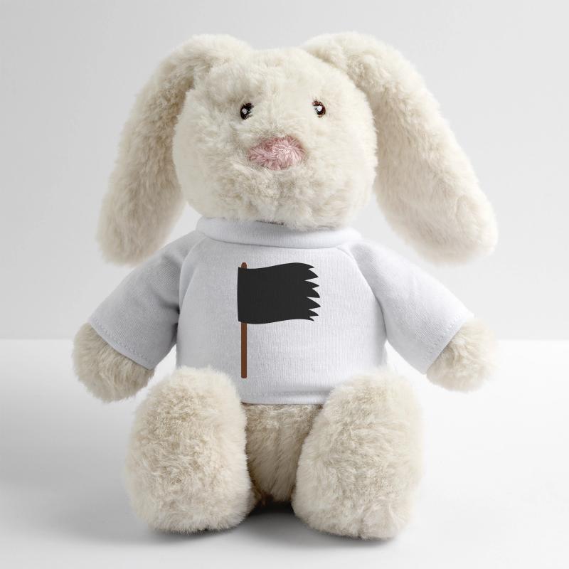 Drapeau Lapin en peluche recyclé MiniFeet® Crème