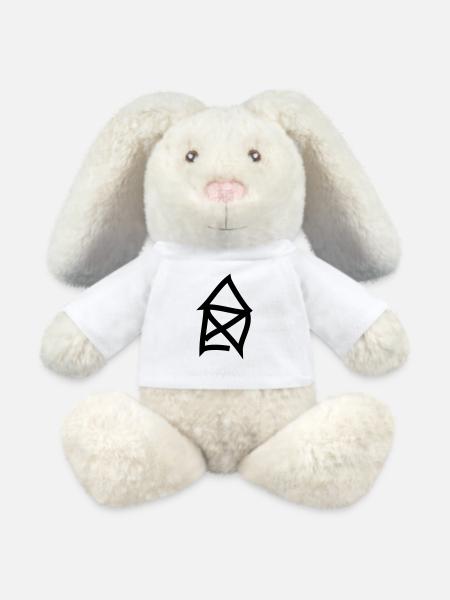 Haus vom Nikolaus 2 - MiniFeet® RecycelHase® Creme - Weiß