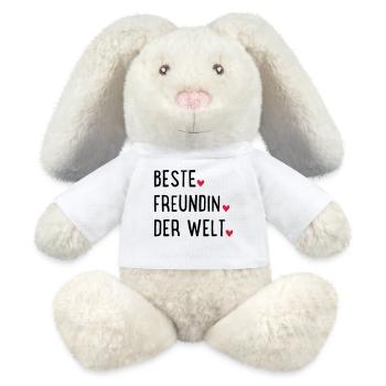 Meilleur ami - Lapin en peluche recyclé MiniFeet® Crème - blanc - Devant