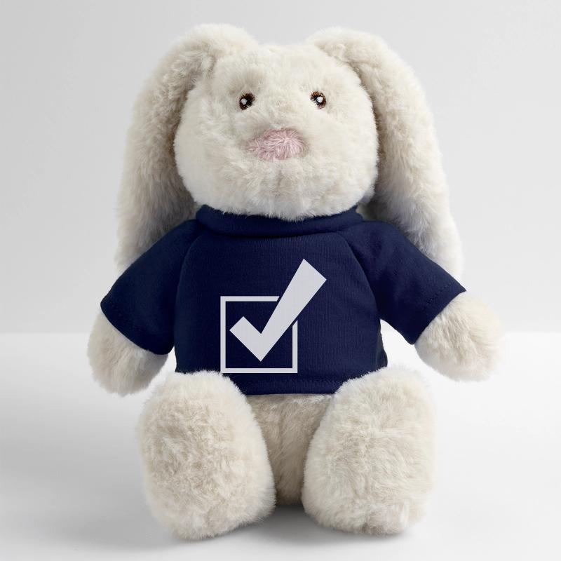 Tick Sélectionner le symbole de tick Lapin en peluche recyclé MiniFeet® Crème