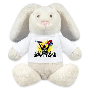 Festival visitors - MiniFeet® RecycelHase® Bunny Cream - white - Front
