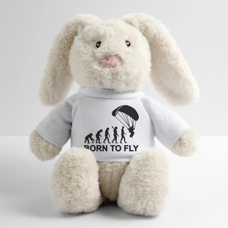 Evolution Parachute jumping MiniFeet® RecycelHase® Bunny Cream