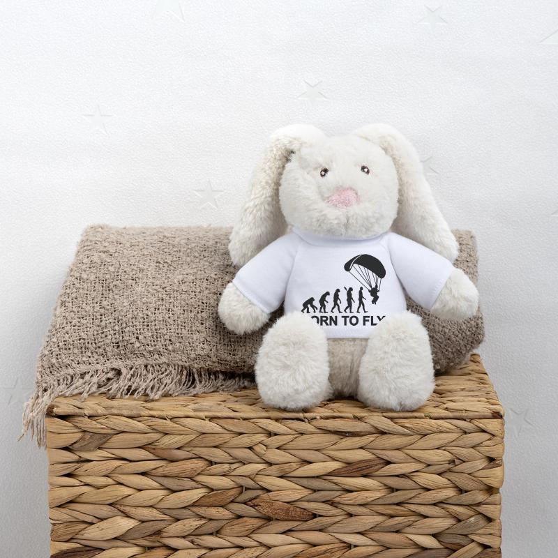 Evolution Parachute jumping MiniFeet® RecycelHase® Bunny Cream