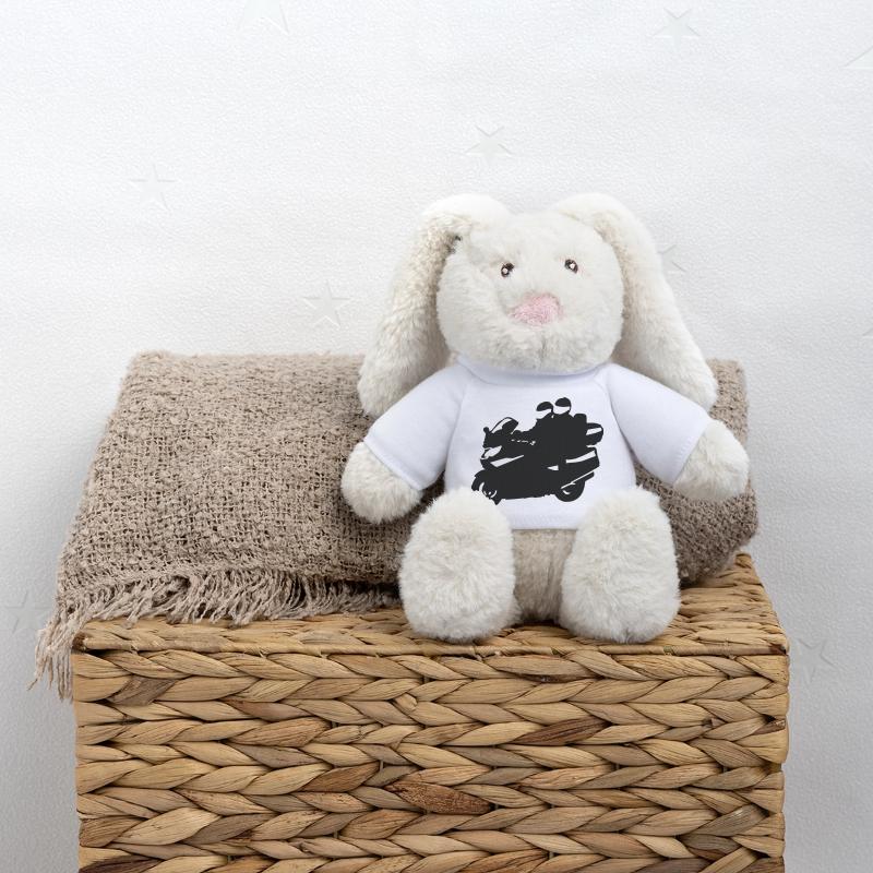 motorcycle tourer MiniFeet® RecycelHase® Bunny Cream