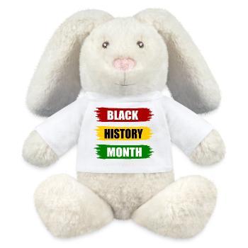 Black history month - MiniFeet® RecycelHase® Bunny Cream - white - Front