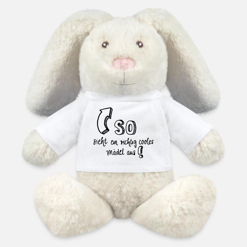 So sieht ein richtig cooles Mädel aus! - MiniFeet® RecycelHase® Creme - Weiß