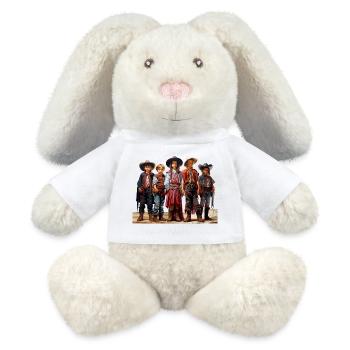 Cowboy oder Sheriff Faschingsverkleidung - MiniFeet® RecycelHase® Creme - Weiß - Vorne