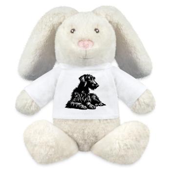 Scottish Deerhound - MiniFeet® RecycelHase® Bunny Cream - white - Front