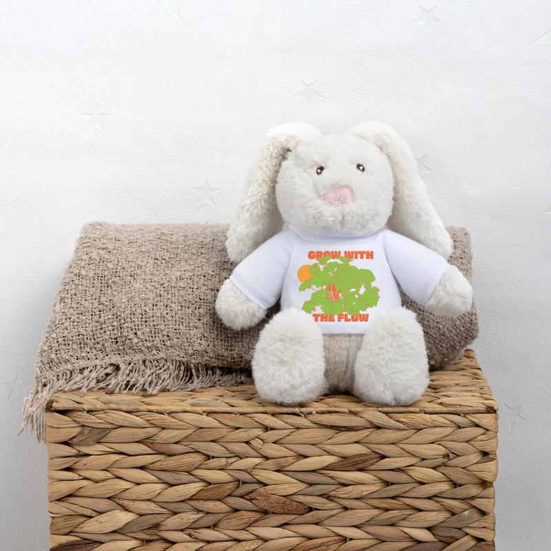 Évoluez avec l’instruction Flow Lapin en peluche recyclé MiniFeet® Crème